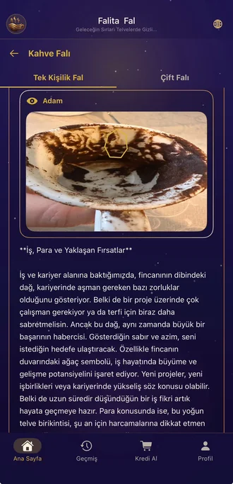 Falita Türkçe kahve falı sonucu ve fincandaki telve sembollerinin yorumu