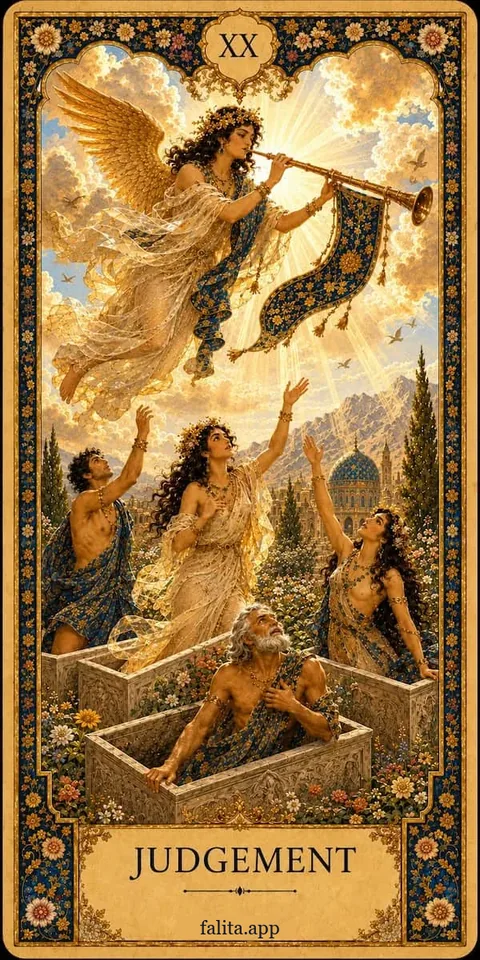 Falita AI tarot reading card meaning: الحساب